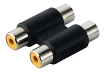 Comprar Ficha Jack Conector Adaptador 2 Rca A 2 Rca Hembra