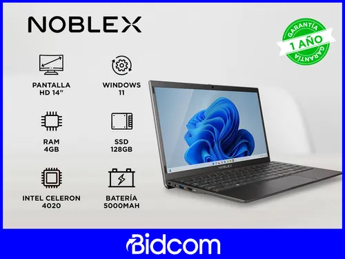 Notebook Noblex Intel Celeron 4gb Ram 128gb Ssd N14x1010