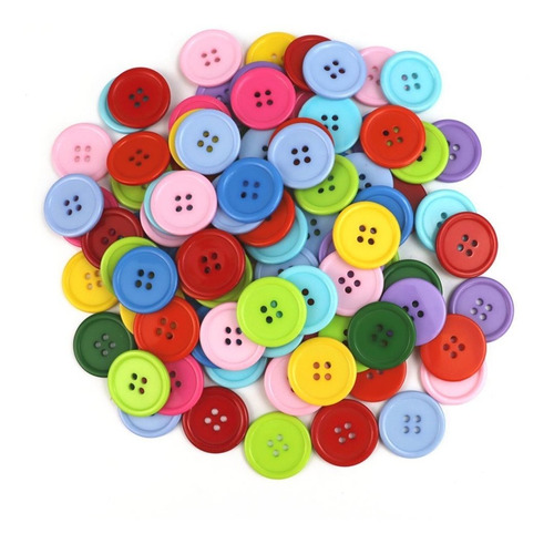 100pcs 30 mm Cierr Boton Color Mezclado Para Costura Albume