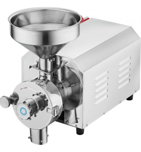 Molinillo De Grano Eléctrico Rectificador Comercial 2200w Plateado