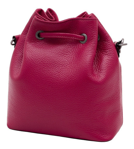 Bolso Mariart Mini Jade Transverse de piel de vaca para mujer, color magenta