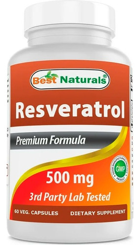 Resveratrol 500mg Best Naturals Usa Antioxidante 