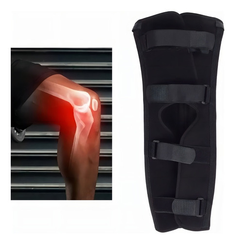 Rodillera Operatoria Graduada Inmovilizadora Tri-panel Color Negro Talla M