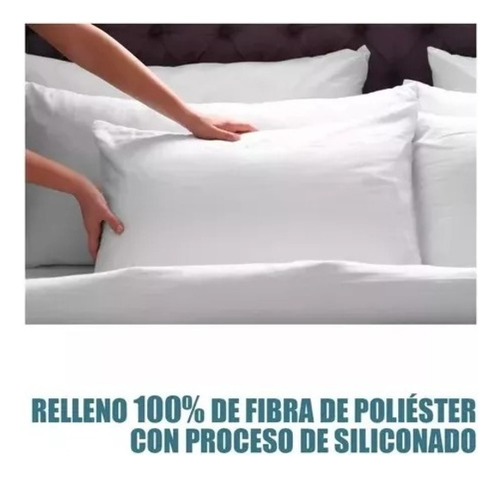Kit X3u Almohada Relleno Siliconado Sd + 3u Cuello Viaje
