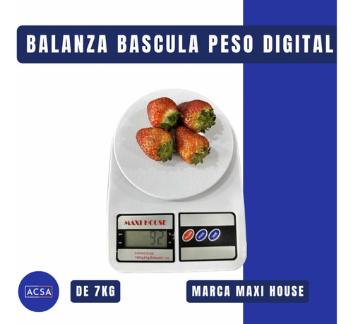 Balanza Báscula Peso Digital De 7kg, Maxi House