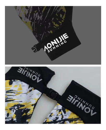 Guantes Deportivos Ultralivianos Trail Running Aonijie Amarillo / Talle L