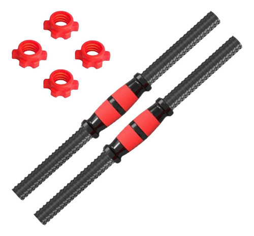 Para 2 Barras De Mancuernas Con 4 Tuercas Roscadas, Juego De