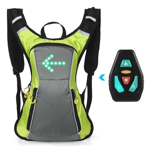 Mochila Led Para Andar En Bicicleta Y Correr Con Indicador D