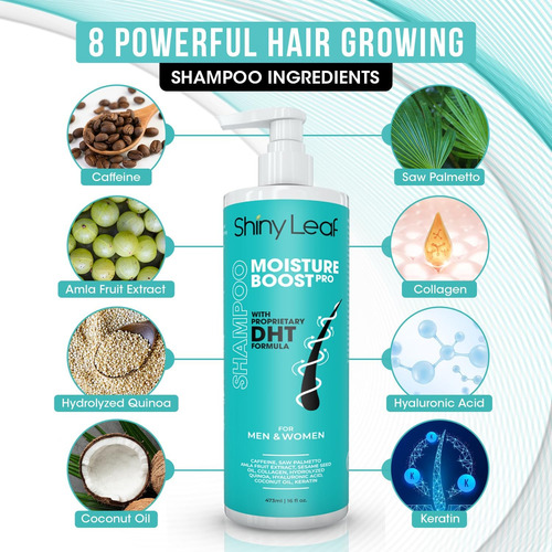 Shampoo De Crescimento Natural Do Cabelo - Bloqueador De Dht
