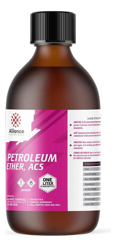 Eter Ether Disolvente Petroleo Hidrocarburos Botella 1 Litro