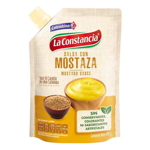 Mostaza Bolsa 400g Constancia - g a $31