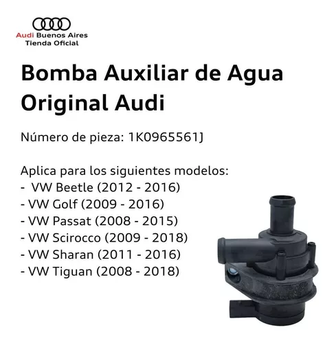 Bomba Auxiliar De Agua Audi 1k0-965-561-j