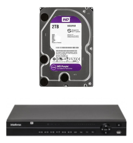 Gravador Digital Vídeo C/ 32 Canais Mhdx 1232 C Wd Purple 2t