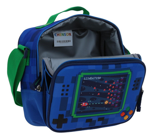 Lonchera Azul Escolar Con Diseño Gamer Chenson Original Gala Azul