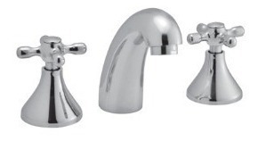 Imagen 2 de 10 de Griferia Lavatorio Cromado Baño Vol Met Hydros Viva Cruz