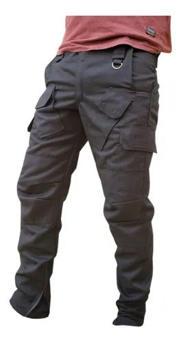 Pantalon Tactico Ripstop Bolsillo Tiro Hombre Bolsillo Cargo