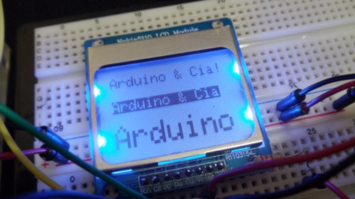 Display Nokia 5110 Lcd Azul 84x48 Programação Pic Arm Esp32