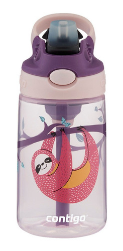 Garrafinha Infantil Squeeze Contigo Kids Bicho Preguiça +3a