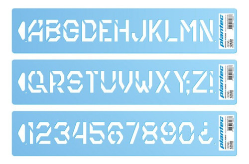 Letras Y Numeros Plantec Tecno En Pvc 100 Mm 12499