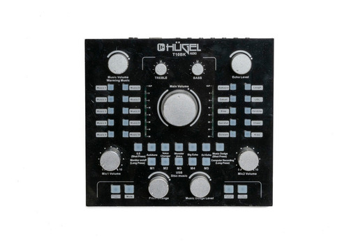 Consola Mixer Audio Hügel Bk Efectos Karaoke Pc Celular