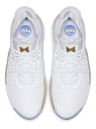 Zapatillas Nike Pg 3 Nasa White Urbano Hombre Ci2666-100