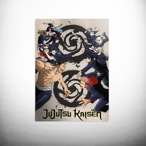 Imagem 1 de 1 de Poster Adesivo Anime Jujutsu Kaisen 2
