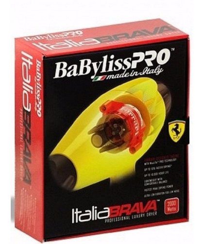 Secador Nano Titanium Italia Brava Turbo Ferrari Babyliss