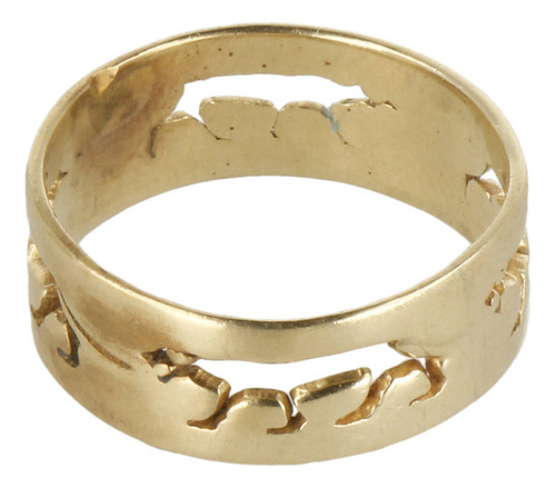 Anillo De 10k Oro Amarillo, *motivo Pantera*, 3.2 Gramos Amarillo 7 (Usado)