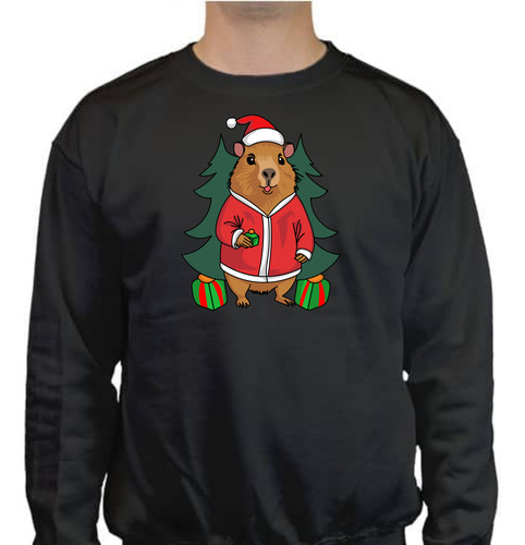 Sudadera Unisex - Capybara Navideño