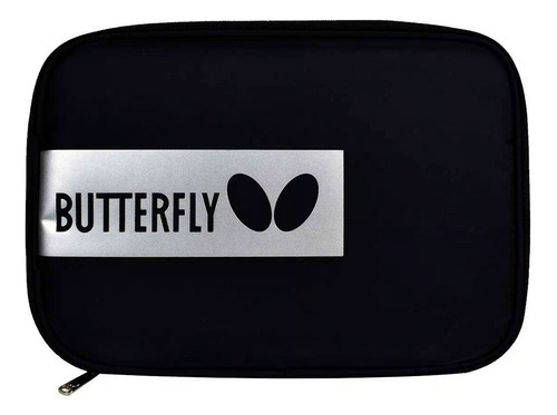 Estuche Butterfly Para 2 Raquetas De Tenis De Mesa Color Logo Plata