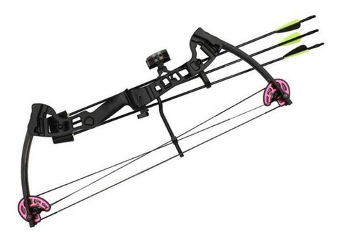 Arco Vortex Lite 18 - 29 Lbs Com 2 Flechas Destro - Black -.