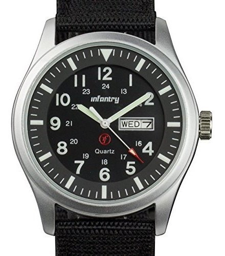 Infanteria Para Hombre Ejercito Militar Reloj Analogico De C