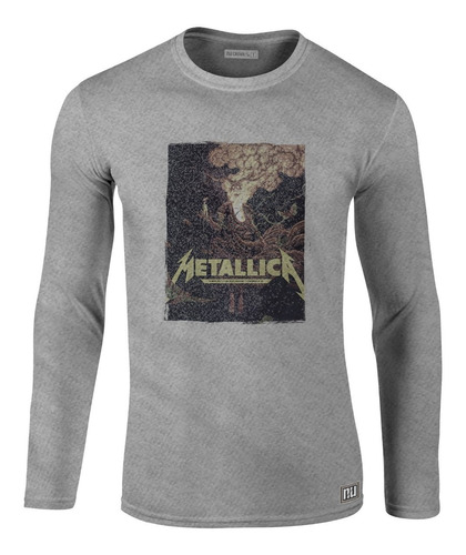 Camiseta Manga Larga Camibuso Metallica 2 Ikl