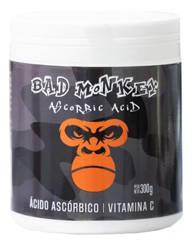 Acido Ascorbico Vitamina C Pura X300grs Sin Tacc Bad Monkey