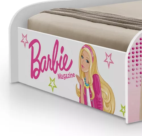 Cama Infantil Barbie com Proteção Lateral - MOS Store - MOS Store