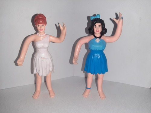 Picapiedras Vilma Y Betty Bendable Figures Mattel Vintage