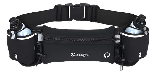 Cinto De Hidratação Para Corrida Pochete 2x Garrafa De Água Cor P...