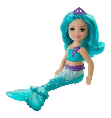 Imagem 8 de 12 de Conjunto De Mini Bonecas Barbie Chelsea Sereia - Mattel Ms