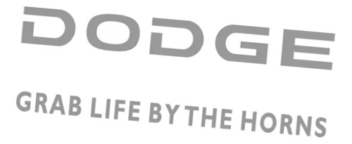 Adesivo Dodge Personalizado Cinza Ad01 Frete Fixo Fgc