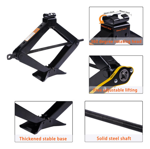 Gato De Tijera 3 Toneladas Kit Para Auto Suv Y Camionetas