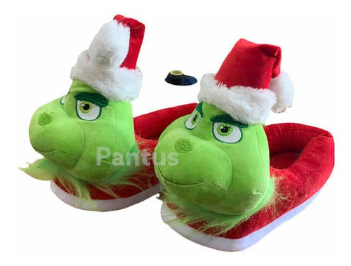 Pantuflas De Grinch Navidad