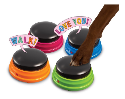 Botones Adiestramiento Talking Pet Kit De Inicio Perros