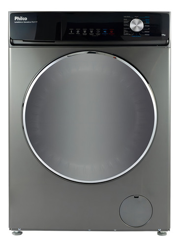 Lavadora y secadora Philco Pls10t Invertplus de, 10 kg/7 kg