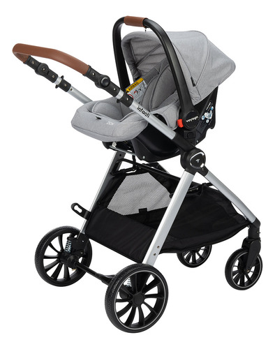 Carrinho Romanzo Com Bebê Conforto E Base Isofix Infanti
