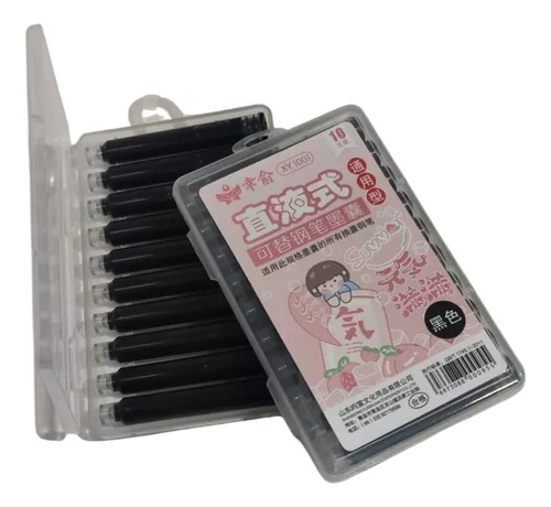 10 Repuesto Cadridge Tinta Para Pluma Fuente Estilográfica