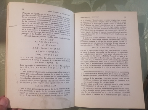 Teoría Intuitiva De Los Conjuntos Paul Halmos