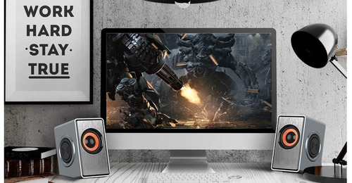 Imagen 4 de 6 de Parlantes 2,0 Usb Pc Eclipse Excelente Calidad De Sonido