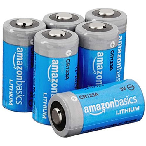 6pack Cr123a Lithium Batteries, 3 Volt, 10year Shelf Li...