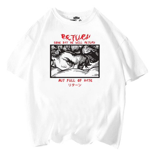 Playeras Hombres Lucifer Return Streetwear Oversize