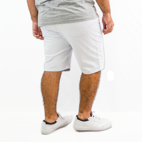 Bermuda Jeans Masculina Colorida Com Lycra Plus Size Grande